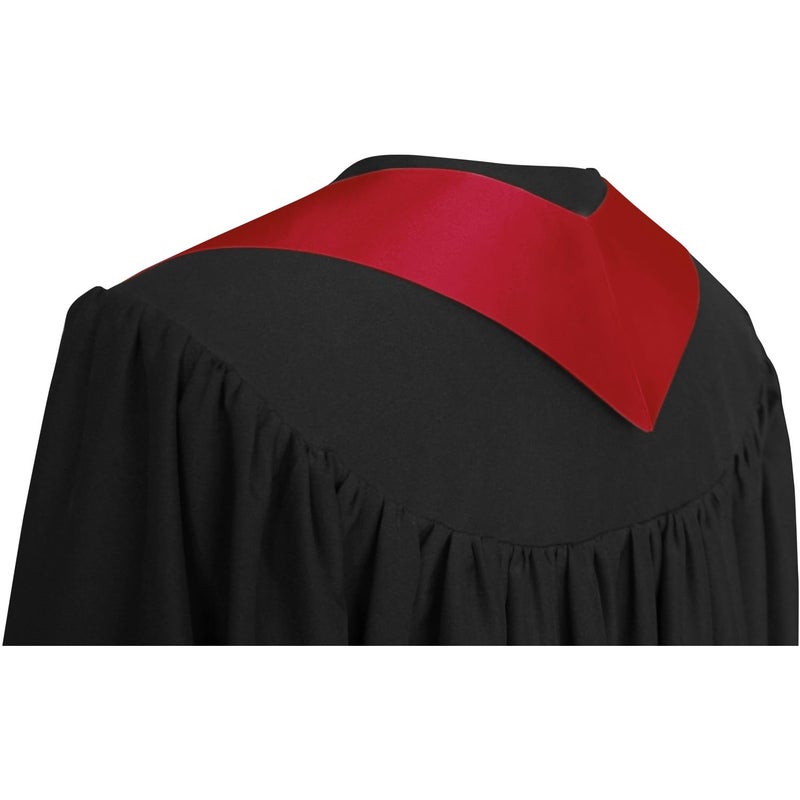 Endea Graduation Endea Red Graduation Stole - Plain Color, Unisex, 62" Graduation Sash (Red) - Image 4